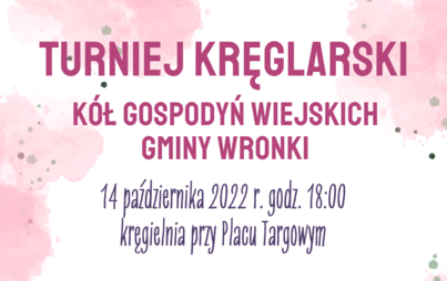 Zdjęcie do Turniej Kręglarski KGW