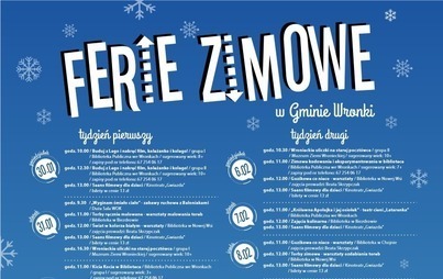 Zdjęcie do Ferie zimowe 2023 w Gminie Wronki