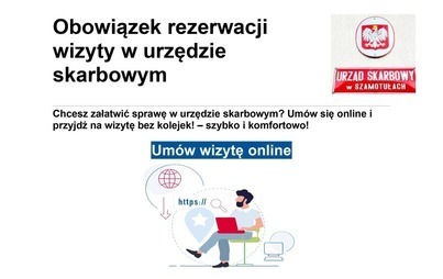 Zdjęcie do Obowiązek rezerwacji w urzędzie skarbowym 