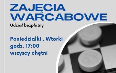 Zdjęcie do Zajęcia warcabowe w każdy poniedziałek i wtorek 