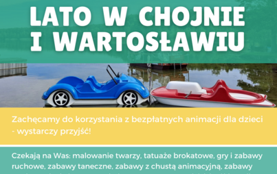Zdjęcie do Animacje na kąpieliskach w Chojnie i Wartosławiu 