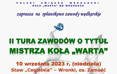 Zdjęcie do Mistrz Koła PZW &bdquo;Warta&rdquo; &ndash; zawody PZW &bdquo;Warta&rdquo;