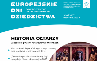 Zdjęcie do Europejskie Dni Dziedzictwa - święto zabytk&oacute;w