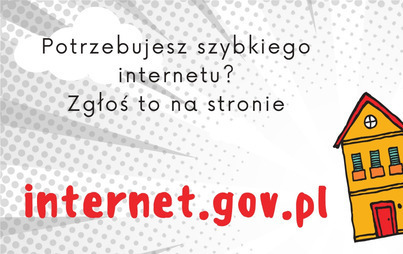 Zdjęcie do Potrzebujesz szybkiego internetu? Zgłoś to na stronie internet.gov.pl