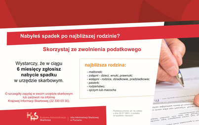 Zdjęcie do Nabyłeś spadek po najbliższej rodzinie? Skorzystaj ze zwolnienia podatkowego 