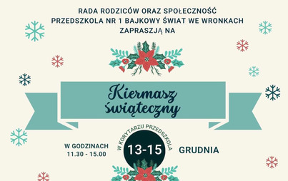 Zdjęcie do Kiermasz Świąteczny w Przedszkolu nr 1 "Bajkowy Świat" 