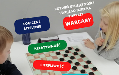 Zdjęcie do Zajęcia warcabowe dla dzieci z LUKS &bdquo;Gry Logiczne&rdquo; 