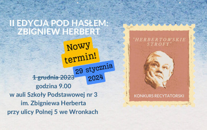 Zdjęcie do II Otwarty Konkurs Recytatorski &bdquo;Herbertowskie Strofy&rdquo; 