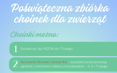 Zdjęcie do Poświąteczna zbi&oacute;rka choinek dla zwierząt 
