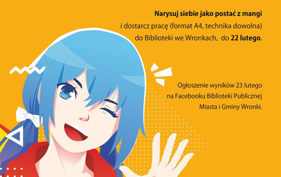 Zdjęcie do Biblioteka Publiczna zaprasza na konkurs plastyczny &bdquo;Manga to ja!"