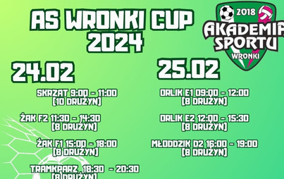 Zdjęcie do AS Wronki CUP 2024 &ndash; turniej piłki nożnej 