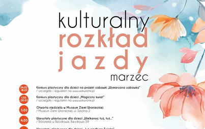Zdjęcie do Kulturalny rozkład jazdy Wronieckiego Ośrodka Kultury &ndash; marzec 