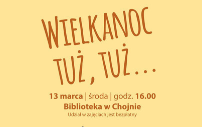 Zdjęcie do &bdquo;Wielkanoc tuż, tuż&hellip;&rdquo; &ndash; warsztaty plastyczne dla dzieci