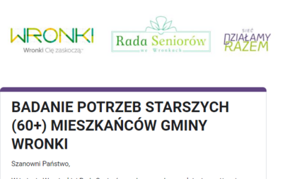 Zdjęcie do To już ostatni dzwonek na to, aby wziąć udział w ankiecie sprawdzającej potrzeby wronieckich senior&oacute;w 