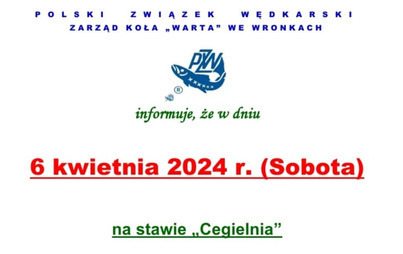Zdjęcie do Zawody wędkarskie Młodzieżowego Klubu Wędkarskiego &bdquo;Jokers&rdquo;  