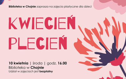 Zdjęcie do &bdquo;Kwiecień plecień&rdquo; &ndash; zajęcia plastyczne dla dzieci