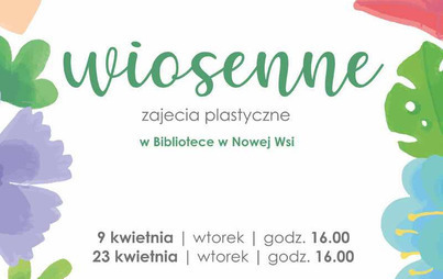 Zdjęcie do Wiosenne zajęcia plastyczne dla dzieci 
