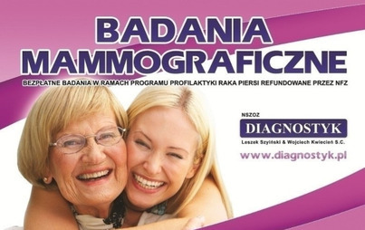 Zdjęcie do Bezpłatna mammografia dla kobiet w wieku 45-74 lat 