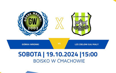 Zdjęcie do Mecz: G&oacute;rka Wronki vs LZS Zieloni Gaj Mały