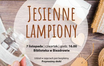 Zdjęcie do Warsztaty plastyczne dla dzieci &bdquo;Jesienne lampiony&rdquo;