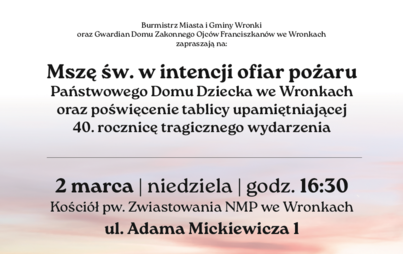 Zdjęcie do Upamiętnienie 40. rocznicy pożaru w Państwowym Domu Dziecka 