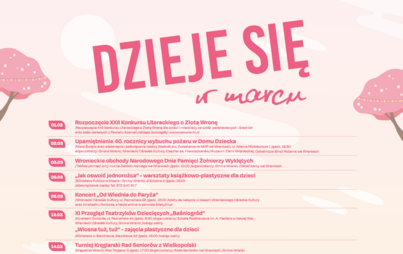 Zdjęcie do Dzieje się w marcu &ndash; harmonogram wydarzeń w Mieście i Gminie Wronki