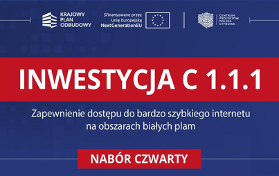 Zdjęcie do Konkurs ze środk&oacute;w KPO na budowę sieci dostępu do szybkiego internetu w tzw. &bdquo;białych plamach&rdquo;