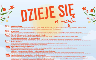 Zdjęcie do Dzieje się w maju &ndash; harmonogram wydarzeń w Mieście i Gminie Wronki
