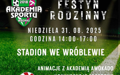 Zdjęcie do Festyn Rodzinny Akademii Sportu Wronki 