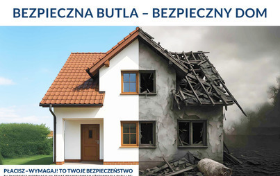 Zdjęcie do Bezpieczna butla - bezpieczny dom 