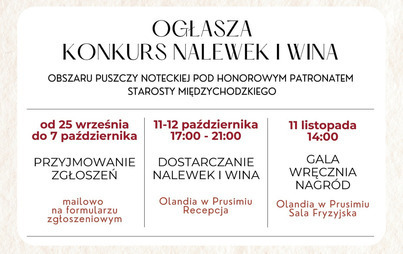 Zdjęcie do Konkurs na najlepszą nalewkę i najlepsze wino