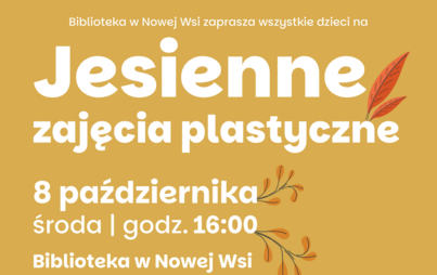 Zdjęcie do Jesienne zajęcia plastyczne dla dzieci