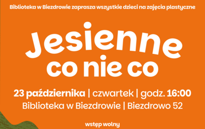 Zdjęcie do Jesienne warsztaty w Bibliotece w Biezdrowie