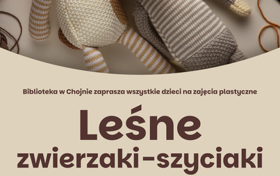 Zdjęcie do Leśne zwierzaki-szyciaki &ndash; zajęcia plastyczne dla dzieci