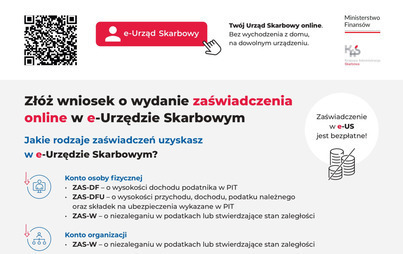 Zdjęcie do Zł&oacute;ż wniosek o wydanie zaświadczenia online w e-Urzędzie Skarbowym
