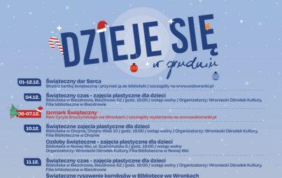Zdjęcie do Dzieje się w grudniu &ndash; harmonogram wydarzeń w Mieście i Gminie Wronki