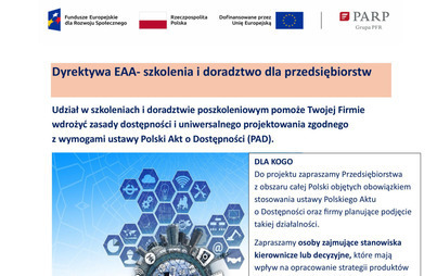 Zdjęcie do &bdquo;Dyrektywa EAA &ndash; szkolenia i doradztwo dla przedsiębiorstw&rdquo;