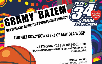 Zdjęcie do Turniej Koszyk&oacute;wki 3x3 - WOŚP 