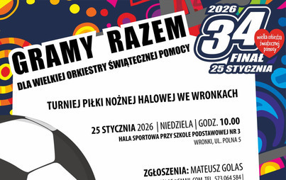Zdjęcie do Turniej Piłki Nożnej Halowej &ndash; WOŚP