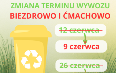 Zdjęcie do Zmiany czerwcowych termin&oacute;w odbioru tworzyw sztucznych w Biezdrowie i Ćmachowie 