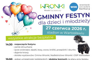 Zdjęcie do Gminny Festyn dla Dzieci i Młodzieży w Wartosławiu już 27 czerwca! 