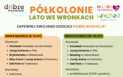 Zdjęcie do Ruszyły zapisy na p&oacute;łkolonie letnie z MGOPS!