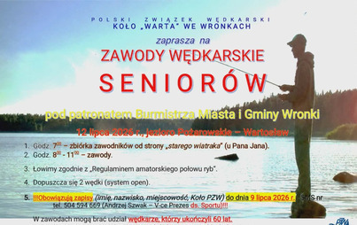 Zdjęcie do Zawody Wędkarskie Senior&oacute;w &ndash; Koło PZW &bdquo;Warta&rdquo; 