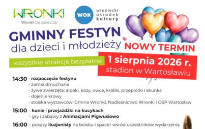 Zdjęcie do Gminny Festyn dla Dzieci i Młodzieży w Wartosławiu &ndash; 1 sierpnia