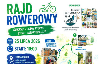Zdjęcie do Rajd Rowerowy &ndash; Odkryj z nami piękno Ziemi Wronieckiej!