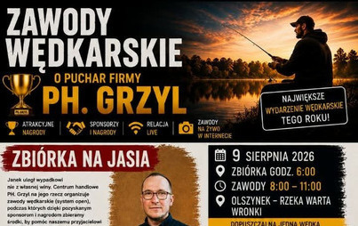 Zdjęcie do Zawody wędkarskie o Puchar Firmy PH. Grzyl