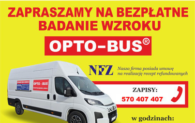 Zdjęcie do Bezpłatne badania wzroku we Wronkach &ndash; OPTO-BUS