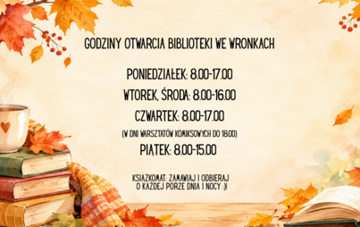 Zdjęcie do Godziny funkcjonowania biblioteki po wakacjach 