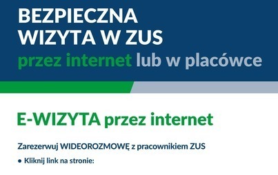Zdjęcie do Bezpieczna wizyta w ZUS przez internet lub w plac&oacute;wce