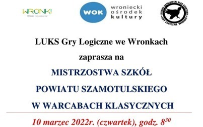 Zdjęcie do Mistrzostwa Szk&oacute;ł Powiatu Szamotulskiego w warcabach klasycznych 